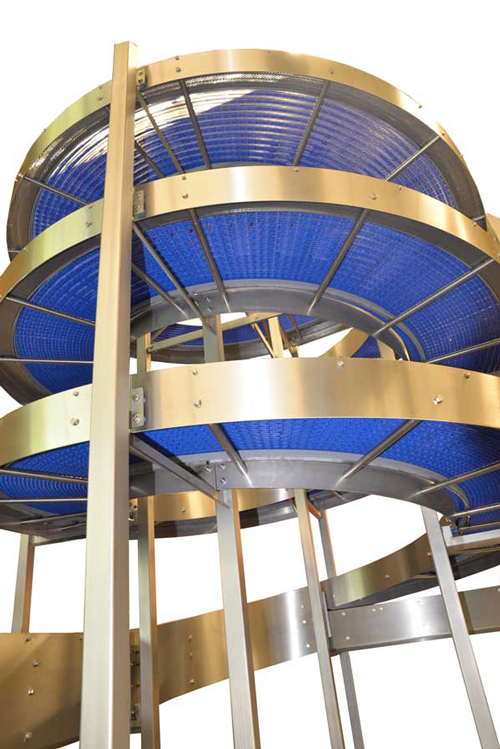 JP FD 120 spiral conveyor: kleinere schakel, perfecte aansluiting!